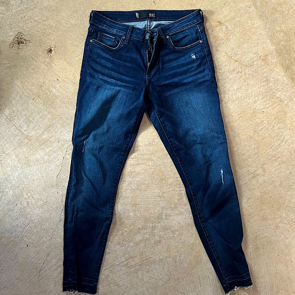Kut From The Kloth Frayed Hem Denim